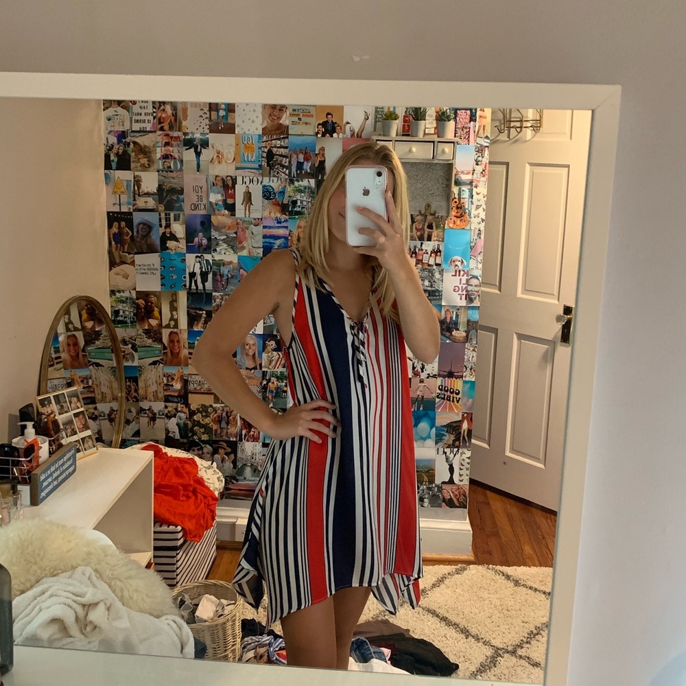 Francesca’s red/white/blue dress!